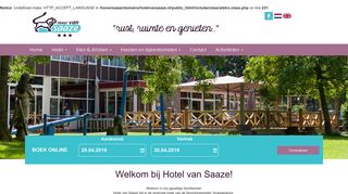 www.hotelvansaaze.nl