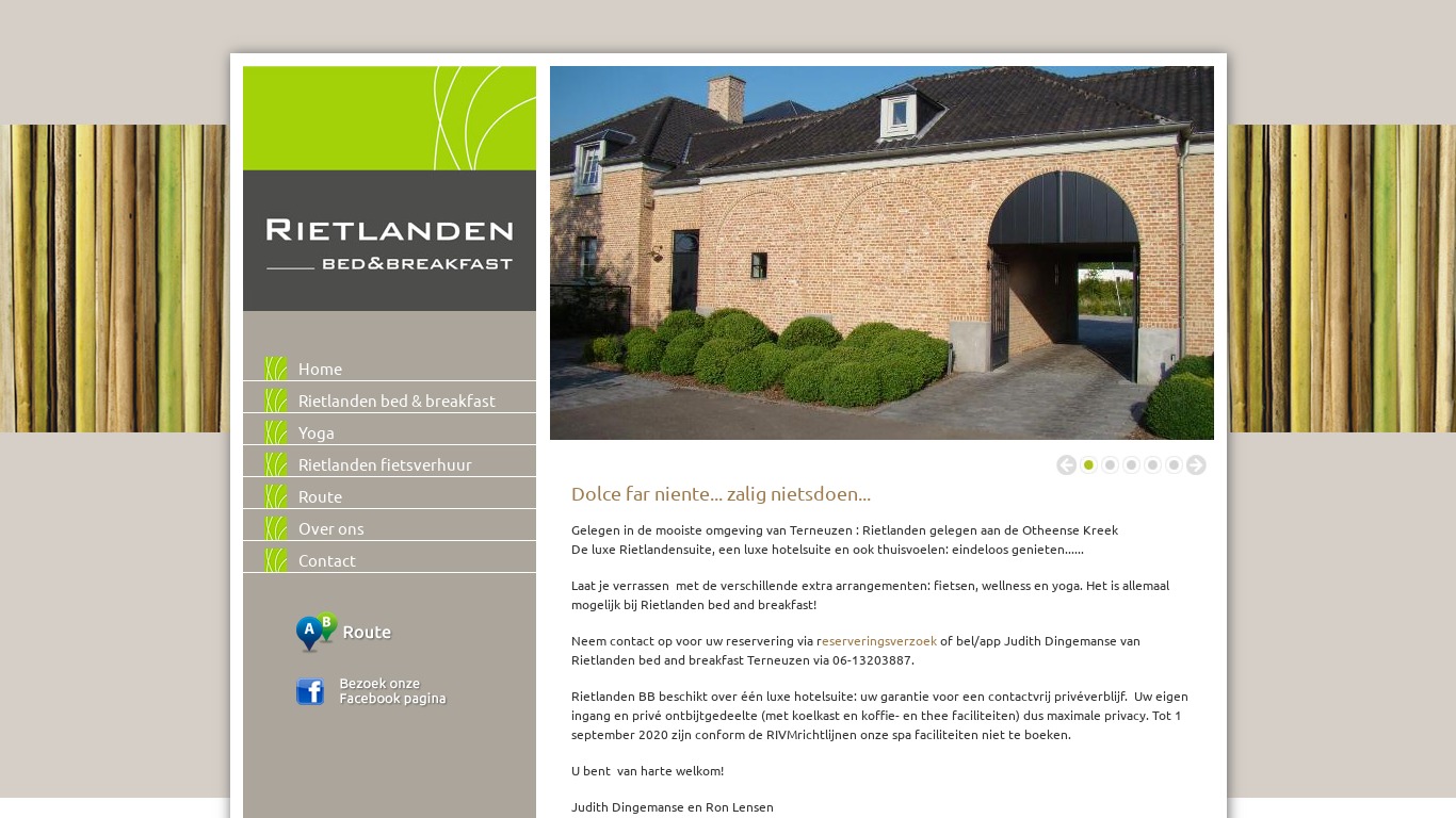 www.rietlandenbedandbreakfast.nl