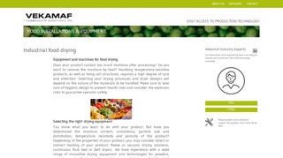 www.vekamaf.com/industrial-food-drying/